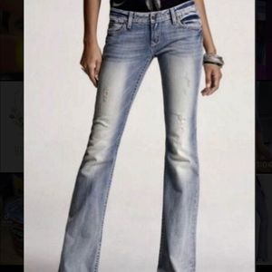 ReRock for Express BootCut Jeans Distressed.